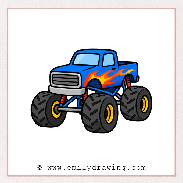 Preview of Monster Truck drawing